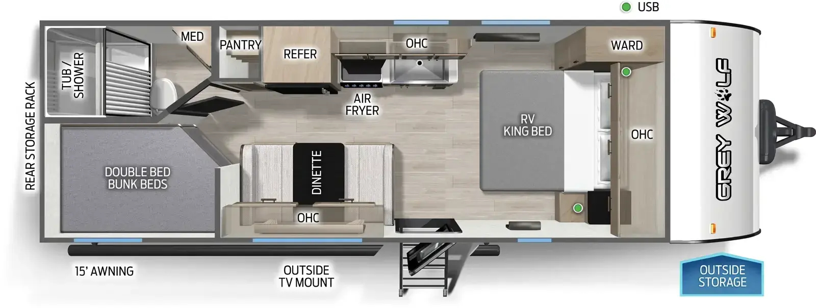 2026-Cherokee-Grey Wolf-22MKSE-Grey Wolf Travel Trailers-Web-Floorplan-Large303343